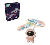 Nosqew Flying Spaceman Kids Drone Toy LED Light Up Hovering Ball Infrared Induction Obstacle Avoidance RC Flying Toy for Boys Girls Gifts Plastic (Pink)