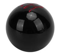 Nosqew Gear Shift Knob Head Universal M12x1 25 Durable Wear Resistant 5 Speed Manual Transmission Shifter Ball with 3 Steel Adapters for Cars Trucks SUVs Acrylic Material 54mm (Black)