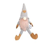 Nosqew Heart Valentines Day Gnomes Plush Doll Cute Faceless Stuffed Toy Romantic Home Decor Gift Decorative Gnome for Couples Black Brown Grey 40cm (GonetrewYW-6)