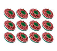 Nosqew Inflatable Coaster Floating Drink Holder 12pcs Watermelon Shaped Cup Floats for Pool Parties and Made of Durable PVC Material