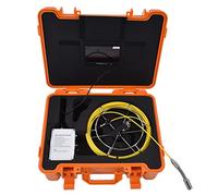 Nosqew Inspection Borescope Professional 7 Inch Screen HD Plumbing Inspection Camera Pipeline Endoscope with 12 LED Night Vision Light for Plumbing Pipe Maintenance ABS Stainless Steel (UK Plug)