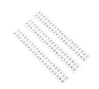 Nosqew Key Stickers for 17 Key Kalimba, with Numbers Musical Note Decals, Piano Thumb Piano Keyboard Labels (White)