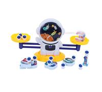 Nosqew Kids Balance Scale Toy Educational Math Learning Logical Thinking Game Weights Counting Toy for Children Home School Plastic 26.4 x 7 x 16cm (Yellow)