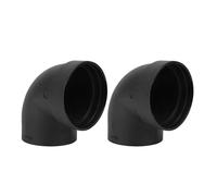 Nosqew L Shape Elbow Parking Heater Duct Connector 2pcs High Temperature Resistant ABS Plastic 75mm Diameter for Car Truck