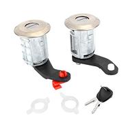 Nosqew Master 7701470944 7701470945 Door Lock Cylinder Set, ABS Material, Easy Installation, High Precision, with 2 Keys for 1998-2016