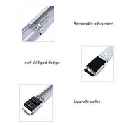 Nosqew Mobile Base Stand Refrigerator Stand Heavy Duty Washing Machine with Wheels and Brakes for Washing Machine Refrigerator Upgrade Black Silver White 50x6cm (Upgrade white)