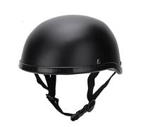 Nosqew Motorcycle Half Face Helmet Lightweight ABS Shell with Adjustable D Ring Chin Strap for Riders Matte Black M (M)