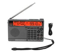 Nosqew Multiband Radio SW FM MW AIR VUHF WB Frequency Band APP Control Playback Digital Radio with SOS Alarm Flashlight Emergency Outdoor Survival Camping ABS (Orange)