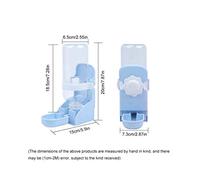 Nosqew Pet Cage Suspended Water Dispenser 500ml Large Capacity Silent Hanging Automatic Drinking Fountain for Small Animals Like Hamsters Rabbits Guinea Pigs Mice Made of Durable ABS PP (Blue)