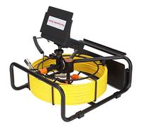 Nosqew Pipe Endoscope Inspection Camera 4.3in Display HD Stainless Steel Sewer Drain Plumbing Camera with 16G Memory Card for Home Pipe Maintenance and Outdoor Adventures (UK Plug 50m)