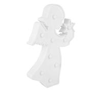 Nosqew Plastic LED Angel Fairy Shape Night Lamp Decoration Light Home Children Room Layout Tool Warm White Battery Powered ABS Plastic 17x3x28cm (Warm White)