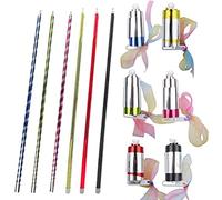 Nosqew Professional Retractable Folding Wand Set of 6 Wizard Performance Accessories Extendable Wand for Adults (Random