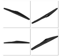 Nosqew Rear Windshield Wiper Premium Quality Dual Rubber Flexible Soft Layer Design Smooth Silent Wiping Complete Cleaning Perfect Fit For Black 12.3 Inches