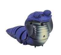 Nosqew Remote Control Snake Toy Realistic Lifelike Moving Prank RC Smart Sensing Reptile with Sound Effects for Kids Family Fun Party Gag Gift Plastic 12 Inch (blue)