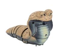 Nosqew Remote Control Snake Toy Realistic Lifelike Moving Prank RC Smart Sensing Reptile with Sound Effects for Kids Family Fun Party Gag Gift Plastic 12 Inch (Khaki)