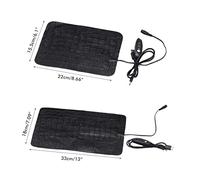 Nosqew Reptile Heating Pad Scratch Proof USB PU Heating Sheet 3 Speed Temperature Adjustment Reptile Insulation Pad for Small Pets and Pups Size 22x15.5cm (NosqewnyZQte-10326452)