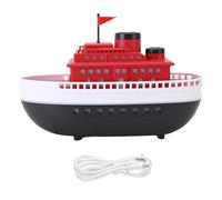 Nosqew Ship Essential Oil Diffuser 300ML Retro Cruise Ship Shape USB Humidifier with Colorful Lights and 2H 4H Timer for Home Office Decor PP Material