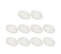 Nosqew Silicone Practice Lips 3D Fake Lips Open Mouth Design with Teeth for Makeup Training Teaching 10PCS Soft Elastic Silicone Model Approx 7.5 x 5 x 2cm (Semi Transparent White)