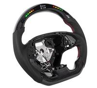 Nosqew Steering Wheel LED Performance Carbon Fiber Fit C7 2014 2019 Custom Perforated Nappa Leather Auto Accessories
