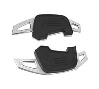 Nosqew Steering Wheel Paddle Shifter Extension Aluminum Alloy Replacement Paddles for GTS GLI 1 Pair Matte Black Quick Shift Gear Paddles Larger Than OEM (Silver)