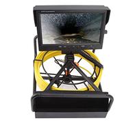 Nosqew True Color LCD Pipeline Endoscope 1080P 6.5mm Industrial Inspection Camera with 9in Display for Sewer Pipe and Underground Exploration (UK Plug 30M)