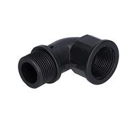 Nosqew Universal Rotatable Elbow, Quick Coupling Water Intake Valve with Male Thread for Bracket Type Irrigation Equipment and Water Valve Stem Connection (6 Minutes Extra Spiral)