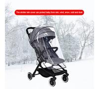 Nosqew Universal Stroller Rain Cover EVA Clear Baby Pram Rainproof Windproof Cover for Stroller Pushchair Buggy and Pram