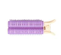 Nosqew Volumizing Roller Clips, 20pcs Root Lifting Clips for Bangs with Soft Rollers to Create Lifted Crown Effect and Secure Hair Without Heat, Hair Accessories Styling Tool (Purple)