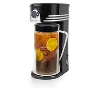 Nostalgia 3-Quart Iced Coffee & Tea Brewing System With Double-Insulated Pitcher, Strength Selector & Infuser Chamber, Also Perfect For Lattes, Lemonade, Flavored Water, Black