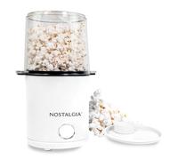 Nostalgia 8 Cup Hot Air Popcorn Maker & Bowl - 2 in 1 Bowl & Lid, 2oz Measuring Cup, Oil-Free Pop Corn for Movie Night, Snacks, Birthday Parties, and More