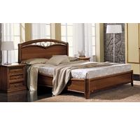 Nostalgia Bed - 6ft Queen Size - Curvo Fregio - Walnut