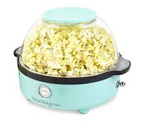 Nostalgia Classic Retro Electric Stirring Popcorn Maker, Makes 24 Cups, Large Lid Doubles as Serving Bowl, Quick Heat Technology, for Kettle Corn and Roasted Nuts, Aqua