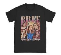 Nostalgia Crazy Vintage Bree Van De Kamp Bootleg Graphic T Shirts for Men Desperate Housewives Tee Shirt Tops Y2k Black