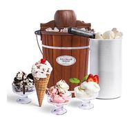 Nostalgia ICMP600WD Wood Bucket Ice Cream Maker, 6-Quart