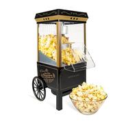 Nostalgia Old-Fashioned Hot Air Popcorn Paker, 12 Cup Vintage Tabletop Popcorn Machine with Measuring Cap for Home, Parties, Movie Night, and Kids, 12 Cup, Black