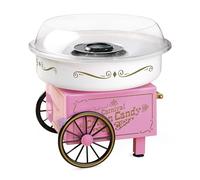 Nostalgia PCM306PK Vintage Hard Free Countertop Cotton Candy Maker, Includes 2 Reusable Cones And Sugar Scoop - Pink