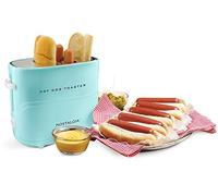 Nostalgia Pop-Up 2 Hot Dog and Bun Toaster With Mini Tongs, Works with Chicken, Turkey, Veggie Links, Sausages and Brats