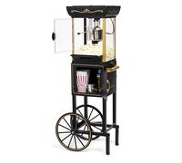 Nostalgia Popcorn Maker Machine - Professional Cart With 2.5 Oz Kettle Makes Up to 10 Cups - Vintage Popcorn Machine Movie Theater Style - Black