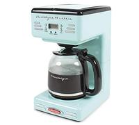 Nostalgia RCOF12AQ 12 Cup Programmable Coffee Maker with LED Display, Auto Shut-Off and Keep Warm, Pause and Serving Function