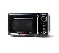 Nostalgia Retro 0.7 Cubic Foot 700-Watt Countertop Microwave Oven, Black