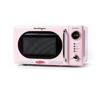 Nostalgia Retro 0.7 Cubic Foot 700-Watt Countertop Microwave Oven, Pink
