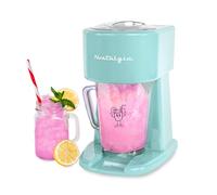 Nostalgia Retro 40-Ounce Frozen Beverage Station - Slushie Machine and Ice Shaver with Automatic Mixing for Soda, Cocktails and Margaritas - Easy & Safe Use - Aqua