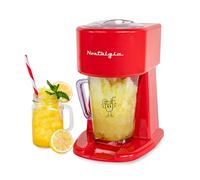 Nostalgia Retro 40-Ounce Frozen Beverage Station - Slushie Machine and Ice Shaver with Automatic Mixing for Soda, Cocktails and Margaritas - Easy & Safe Use - Red