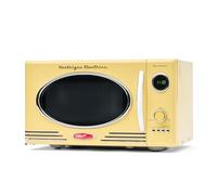 Nostalgia - Retro Microwave - Countertop Microwave Oven - Includes 12 pre-programmed settings and digital clock - 0.9 cu. ft. - 800 watts - Yellow