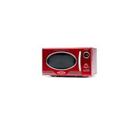 Nostalgia Retro Microwave Oven, 900 Watts with 5 Power Levels, 12 Pre-Programmed Cooking Settings, Turntable, Digital Clock, 25 Liters, Red