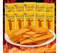 Nostalgia snacks snacks latiao big spicy slices,casual snacks,instant snacks,Internet celebrity latiao,Chinese characteristic snacks, big gluten spicy strip snack (50 packs)