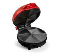 Nostalgia Taco Tuesday Quesadilla Maker - Fits up to 5½-Inch or Street Taco Sized Tortillas - 6-Wedge Cooking Surface - Perfect for Beef, Chicken, Veggie,& Cheese Quesadillas - Red