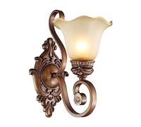 Nostalgia Wall Lamp, European Vintage Country Decor Wall Sconce, Indoor Vanity Light Fixtures, Classic Creativ Wall Light for Living Room TV Backdrop Aisle Bedroom Bedside