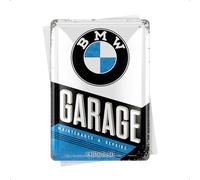 Nostalgic-Art 10291 BMW Garage Metal Postcard, 10 x 14 cm