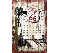 Nostalgic-Art 22142 Highways Desert calendar US Route 66 Sign 20 x 30 CM